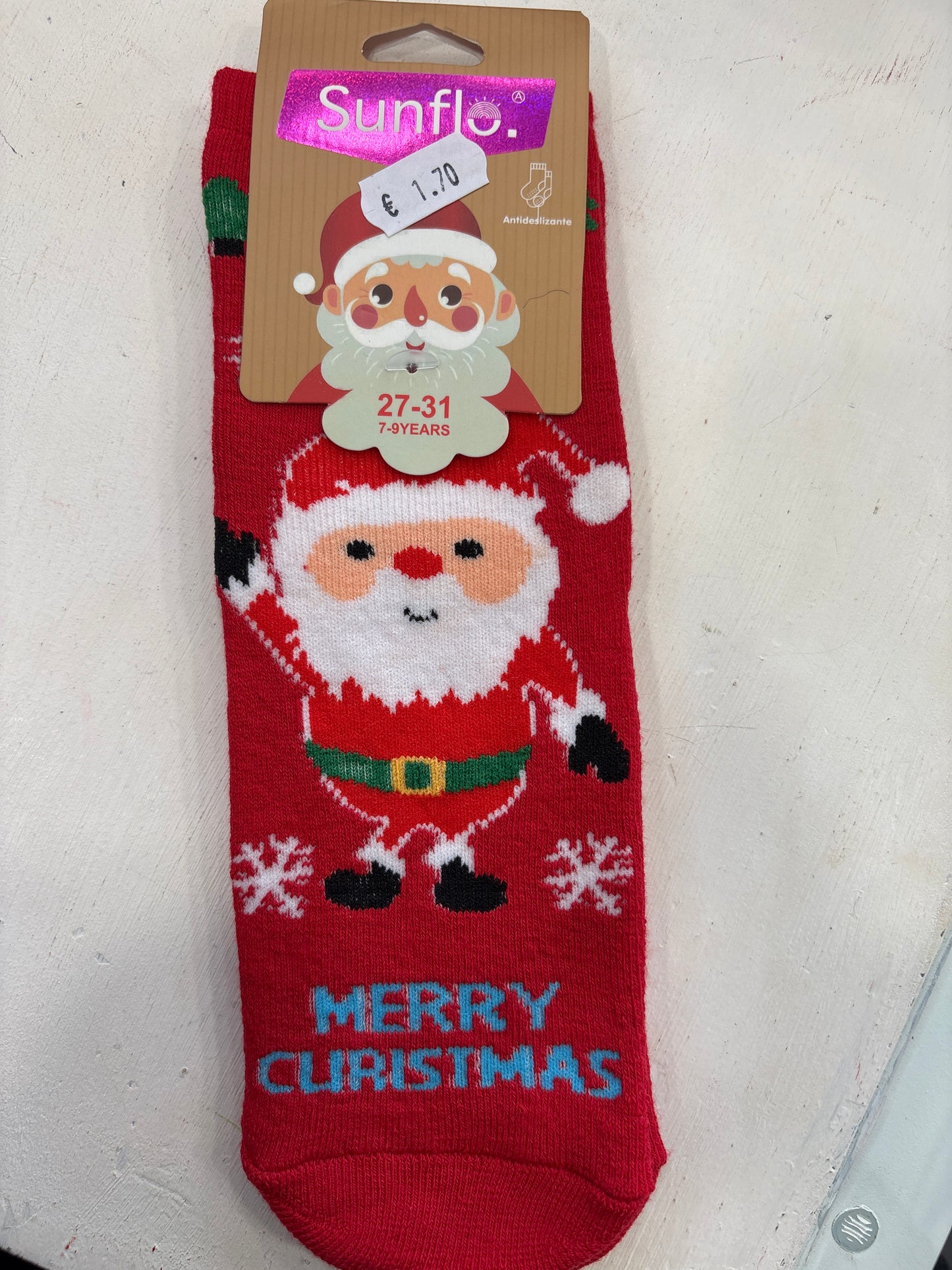 Calzino anti scivolo, Merry Christmas, bambino