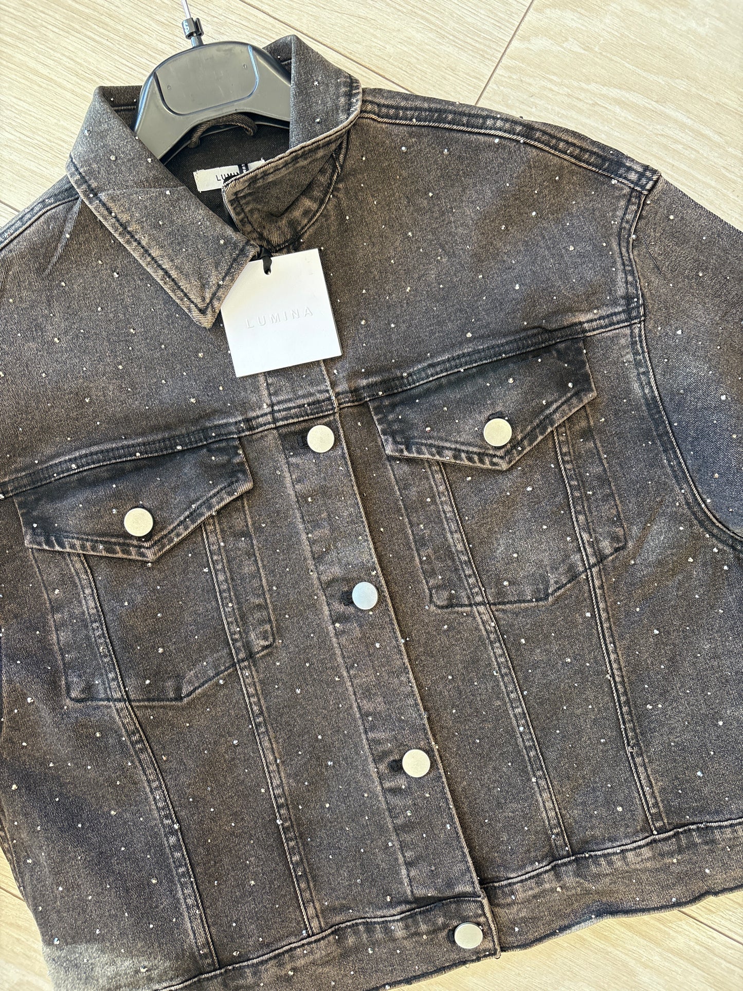 Giacca jeans lumina