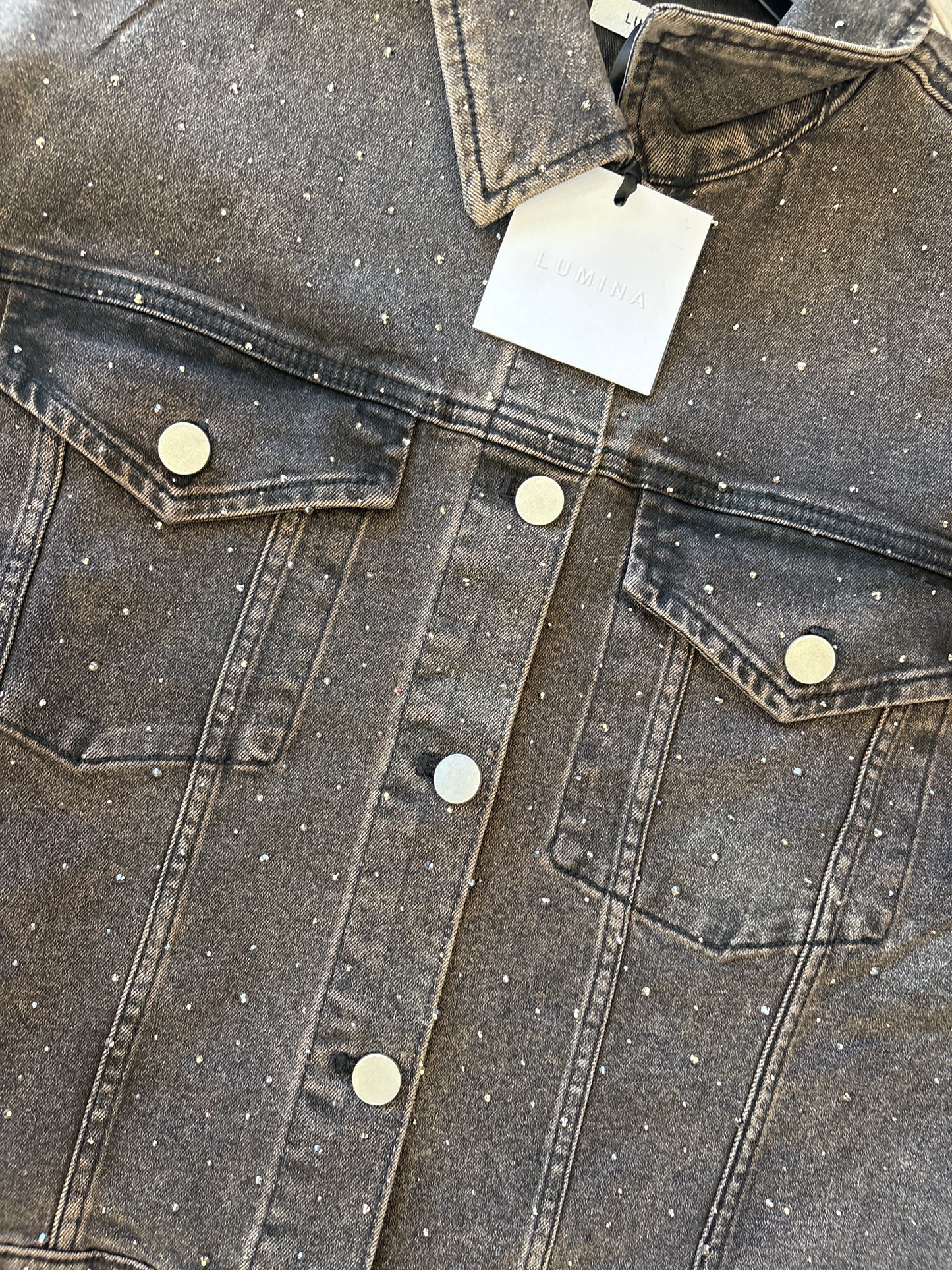 Giacca jeans lumina