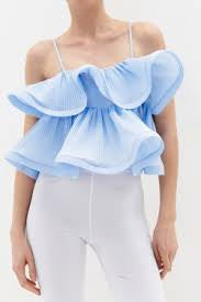 Top a fascia con volant