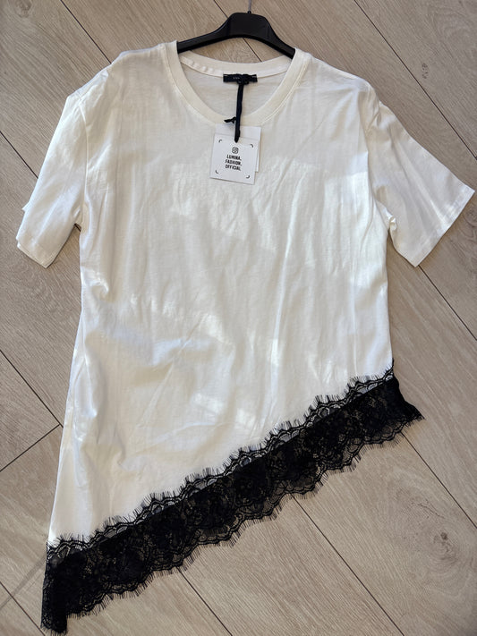 T-shirt￼ pizzo lumina