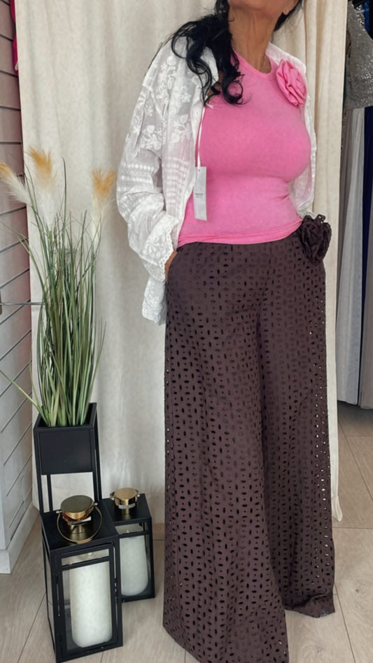 Pantalone pizzo sangallo