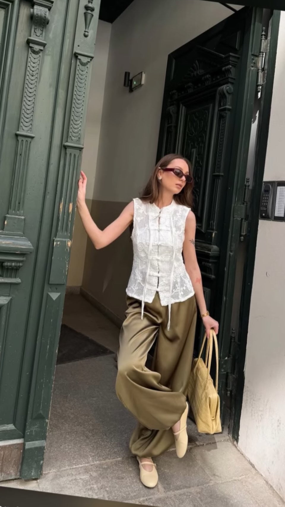 Pantalone lumina raso