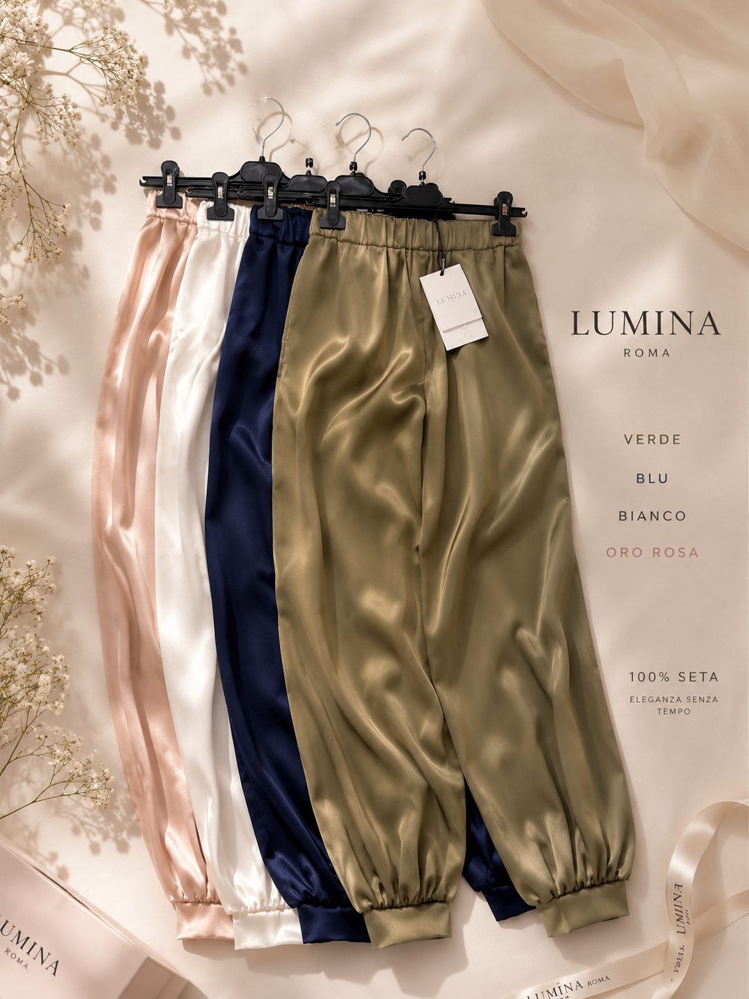 Pantalone lumina raso
