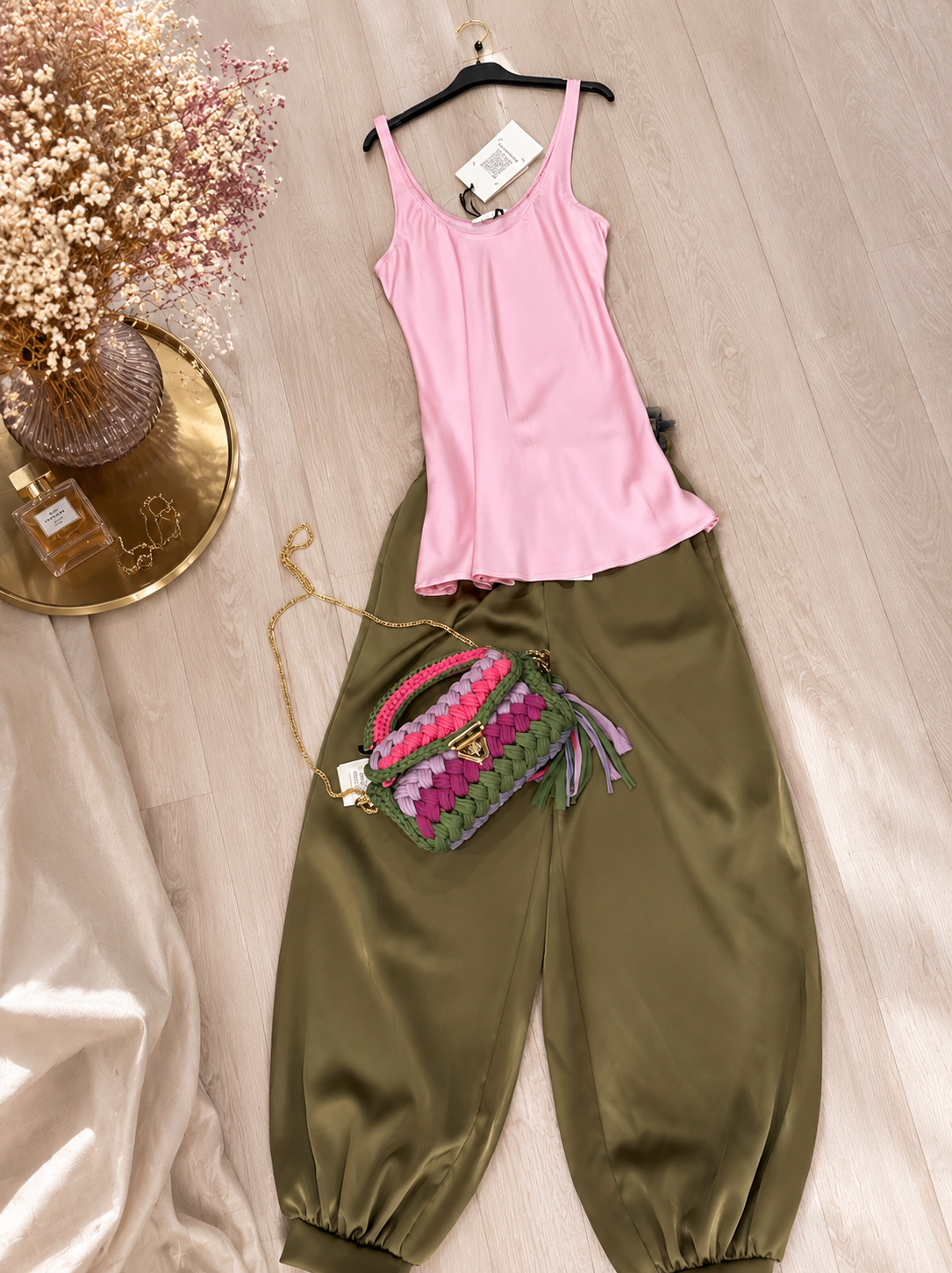 Pantalone lumina raso