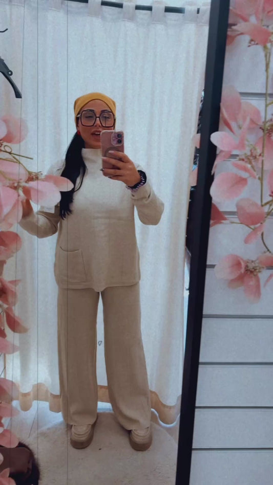 Tuta lana pinkpepper